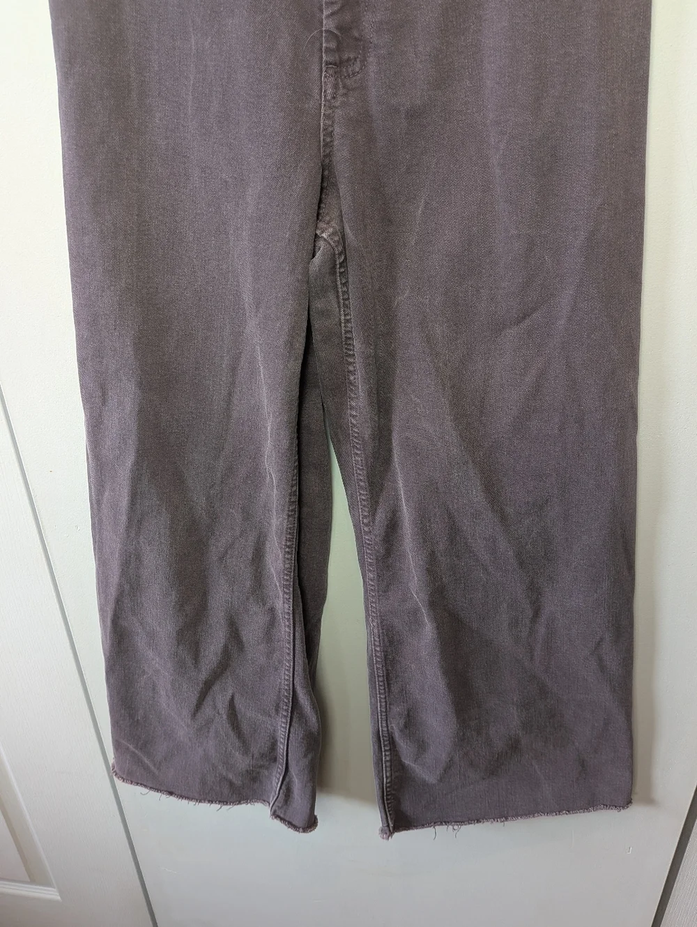 ZARA Marine Flare High Waist Women Pants Purple Plume Color Size 6 - Picture 3 of 11
